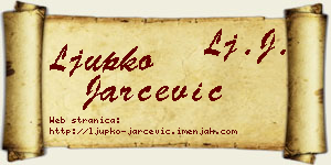 Ljupko Jarčević vizit kartica